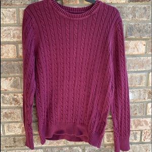 🍒💣Plum color ribbed sweater